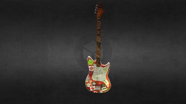 Bass Guitar 3D Model