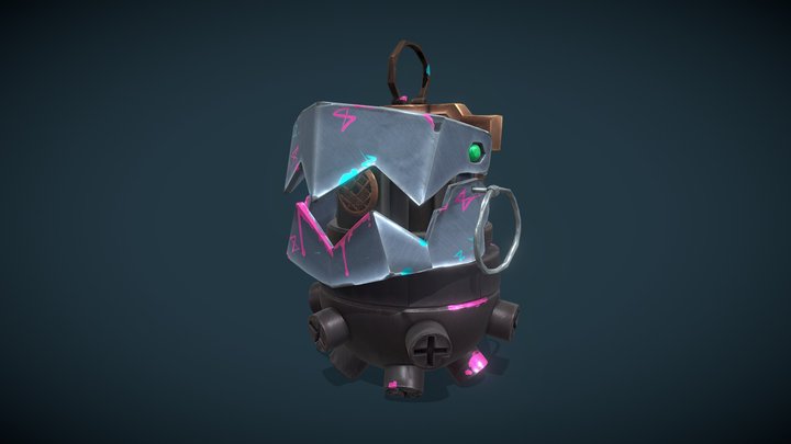 Arcane Jinx's Grenade 3D Model