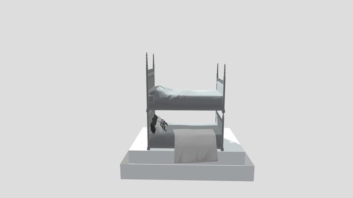 Double Decker Bed 3D Model