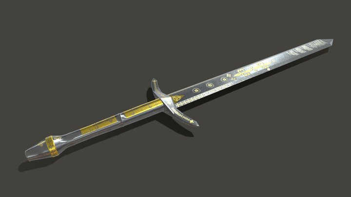 Holy Knights Sword 3D Model