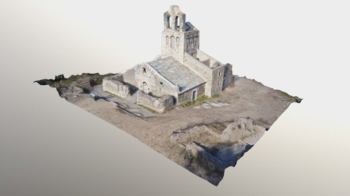 Església Santa Helena de Rodes 3D Model