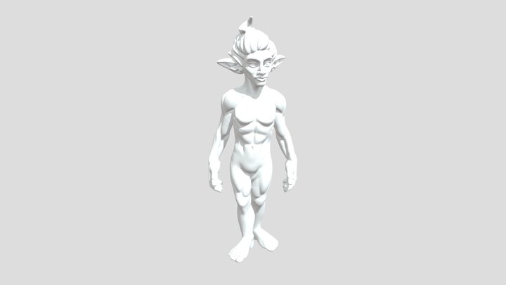 Elf Guardian 3D Model