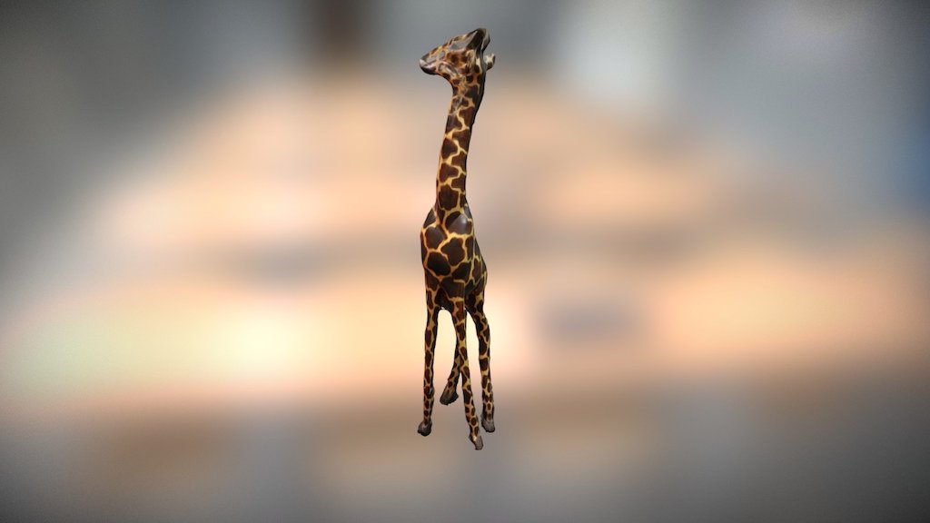 Giraffe Statue 3D Scan