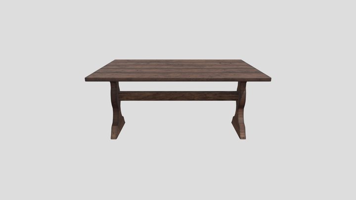 Old table 3D Model