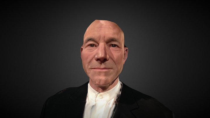 Patrick Stewart – Modelo 3D gratuito STL