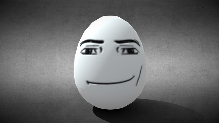 egg face / man's face 3D Model