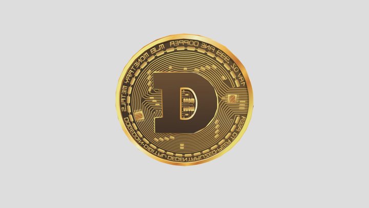 Doge Coin 3D Model