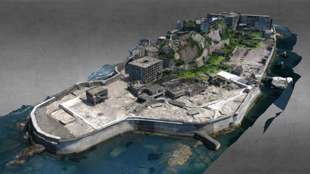 Battleship Island[Hashima] - 軍艦島（端島炭坑） 3D Model