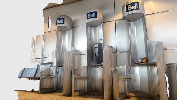 Bell Telephone kiosks, Montréal 3D Model