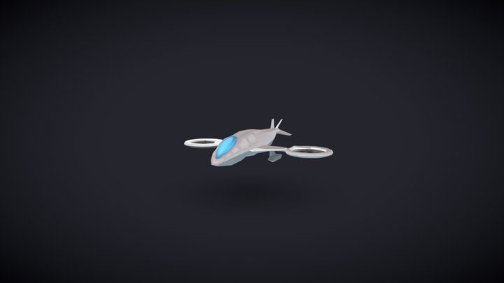 Sci-fi Copter 3D Model