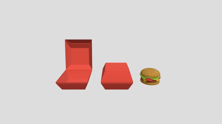 MDL4_3D2_Hamburger 3D Model