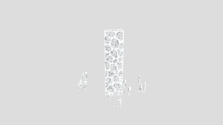 Laura Roberton - Plaster Tower With Holes 3D Model
