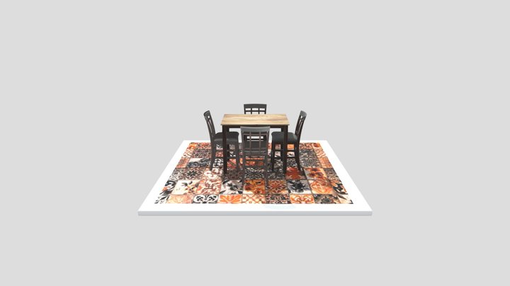 Dining table 3D Model