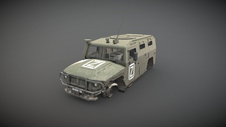 GAZ Tigr | GAZ 562 3D Model