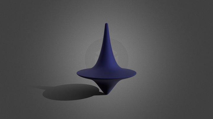 Blender Spinning Top Totem 3D Model