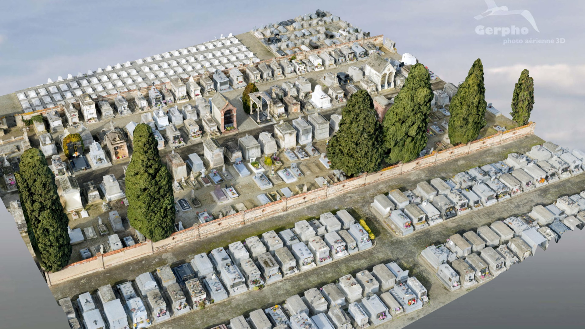 3D model Cemetery - This is a 3D model of the Cemetery. The 3D model is about a model of a city.