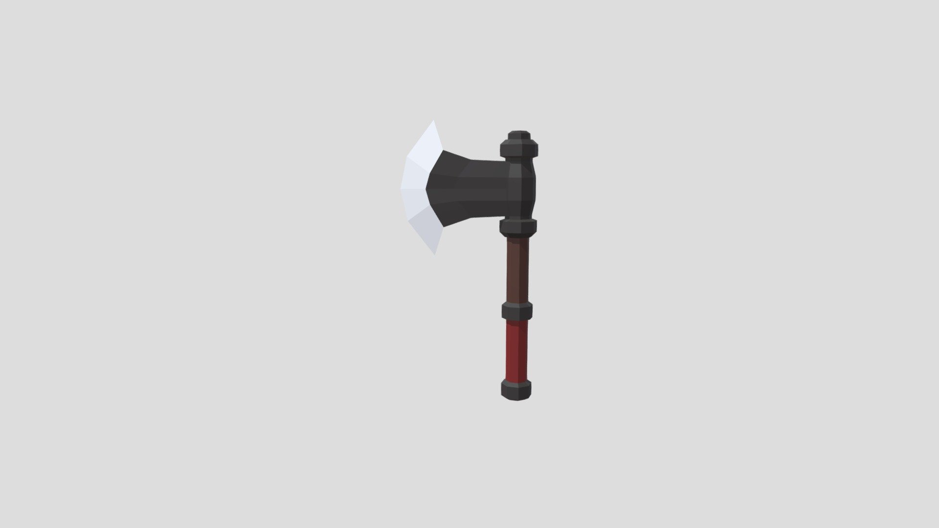 Low Poly War Axe