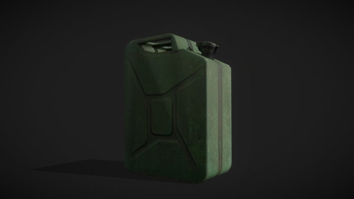 Low Poly Game-Ready Jerry Can (PBR) 3D Model