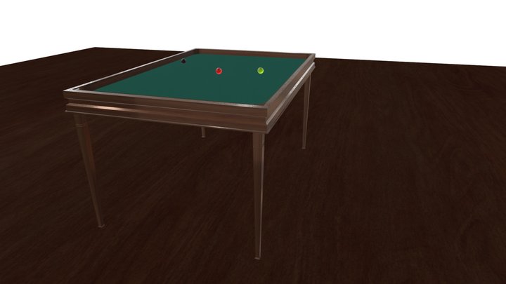 Simple Table 3D Model