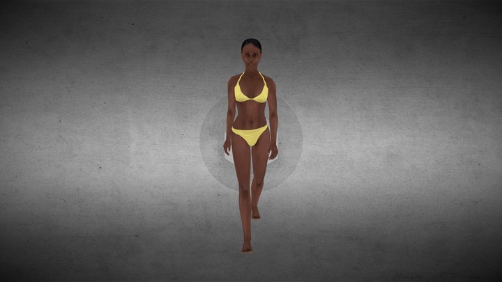 Nude Girl 3D Model