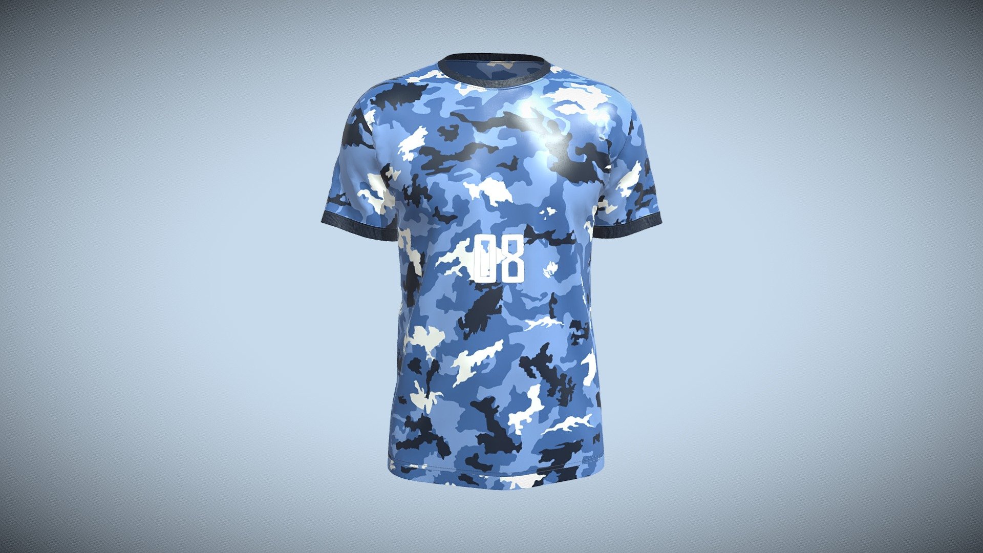 ArtStation - Soccer Camo Jersey Player-08