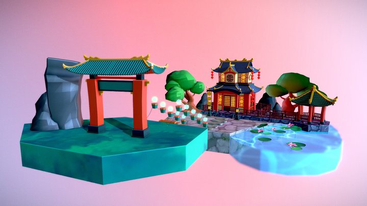 land  layout 3D Model
