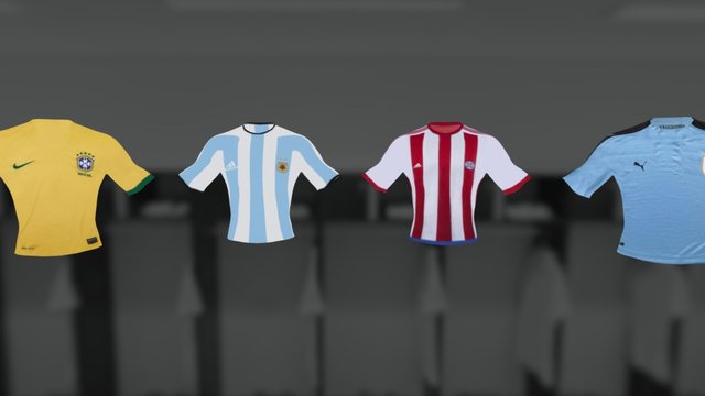REMERAS COPA AMERICA 2016 3D Model