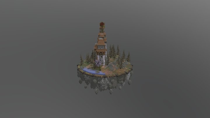 Kayt - The floating castle 3D Model
