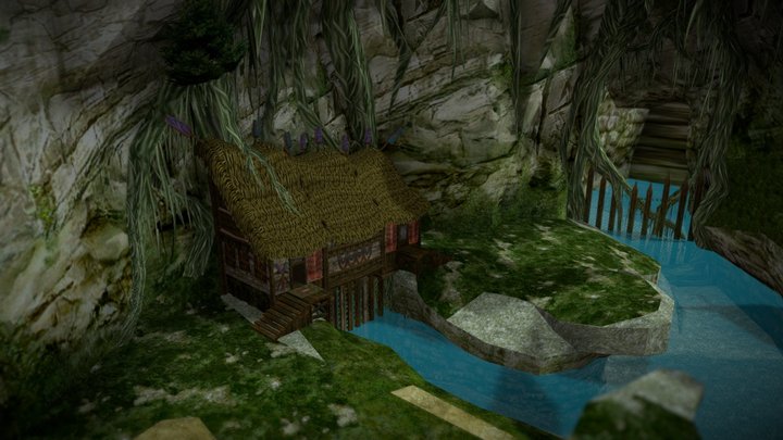 House in the cave – Modello 3D gratuito STL