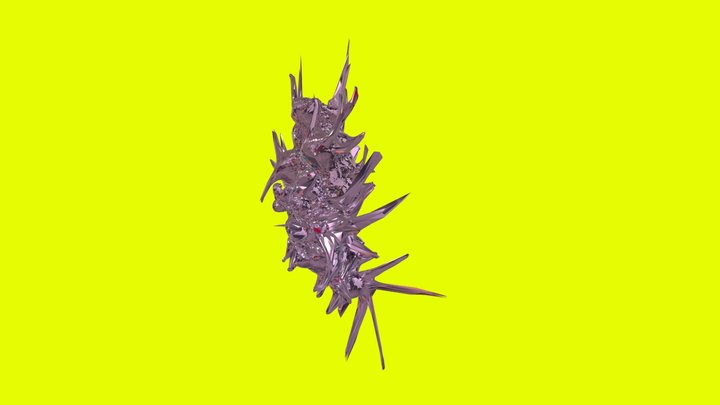 Spiky Pink Mutation 3D Model