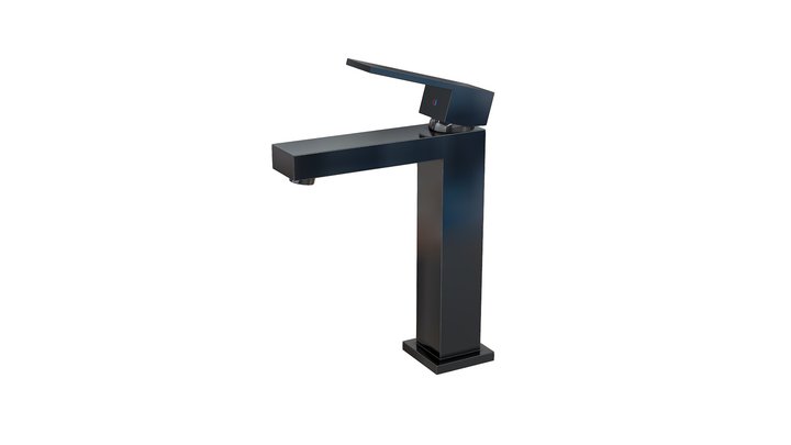 Free 3d Model Square bathroom faucet 3D Model