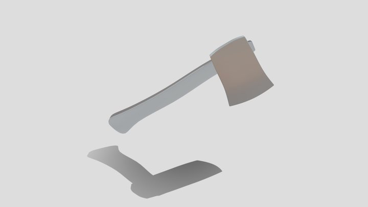 one-handed axe mesh 3D Model