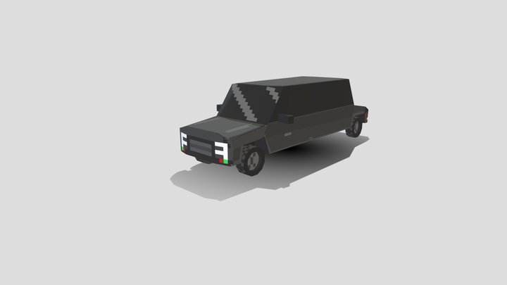 Low poly car 3D Model