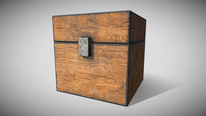 Minecraft Realistic Chest 3D Model