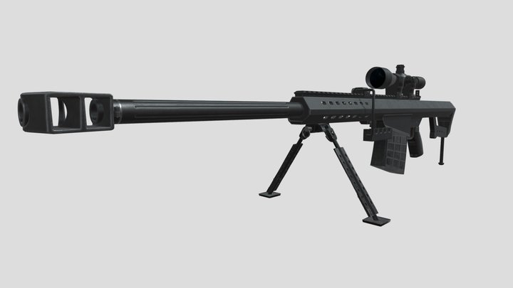 BARRET MODEL 82A1 3D Model