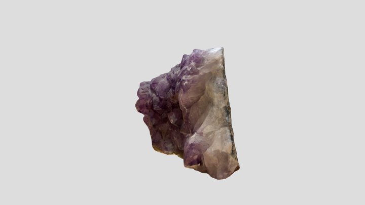 Amethyst Crystal Geode 3D Model