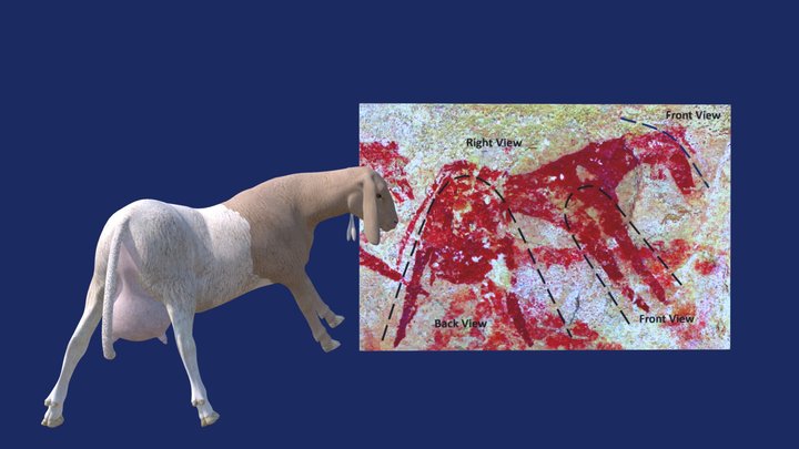 The Twisted-perspective Sheep from Dibirké 3D Model