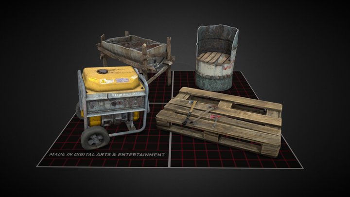 DAE 5 Finished props - Forest Loner 3D Model