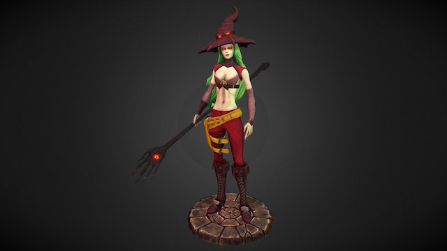Witch 3D Model