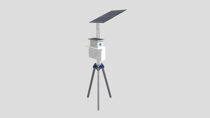 遠距遙控超音波驅鳥器 3D Model
