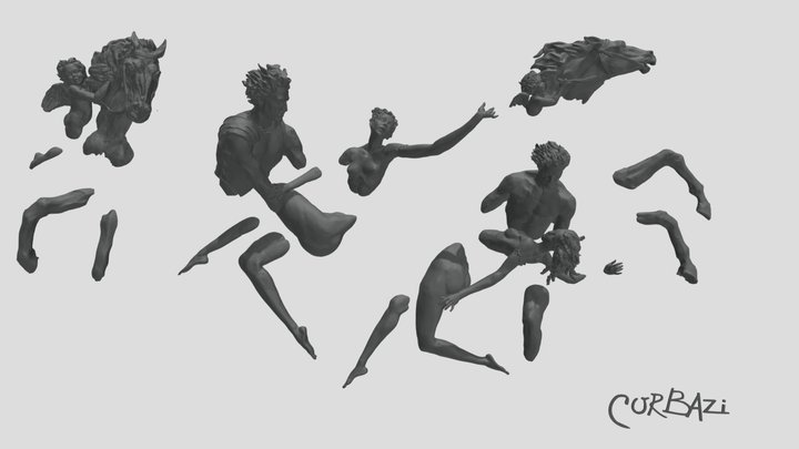 CURBAZI SCULPTURE 3D Model