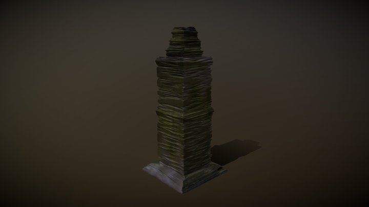 Damaged Pillar.. 3D Model