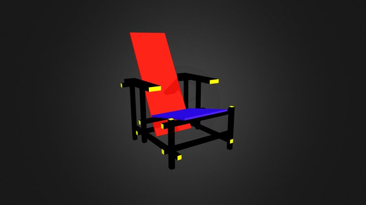 Silla Stijl 3D Model