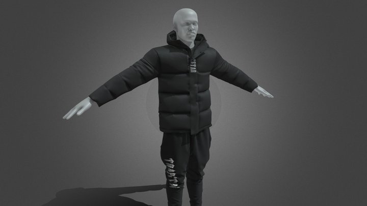 TrapStar - Jacket and Pants 4K 3D Model