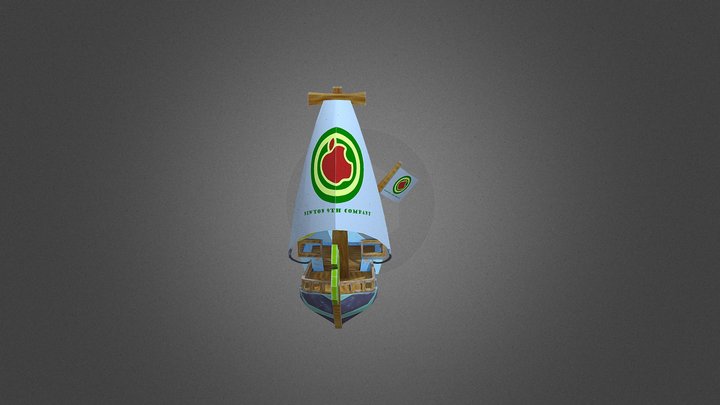 Woody Boat 3D Model