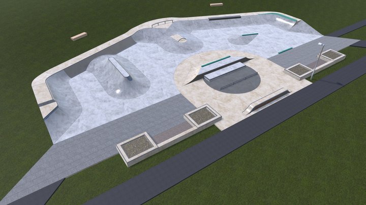1406 - Tavistock Skatepark - Tender Design 3D Model