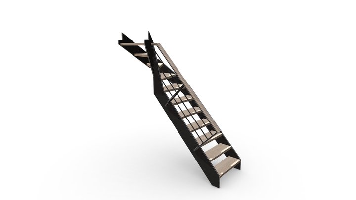 Stairs 2. floor 3D Model
