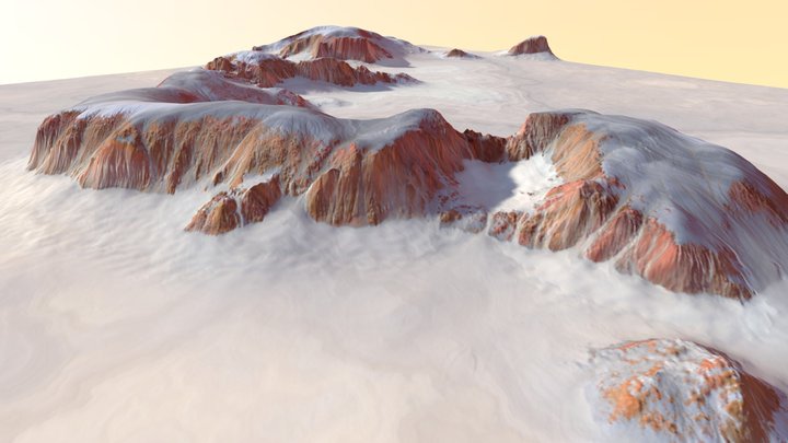 Rocky Desert V2 - Terrain 3D Model