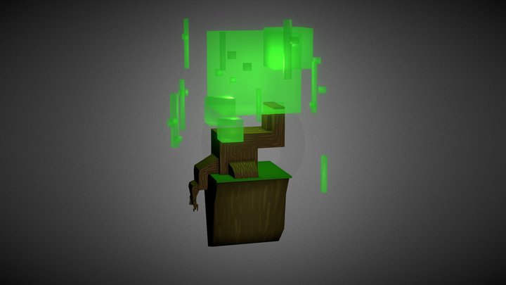 Small Cristal Tree 3D Model