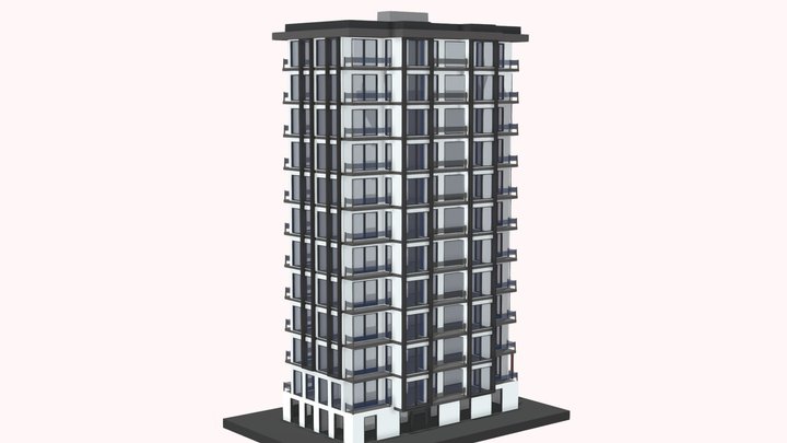 residential complex modern apartment building